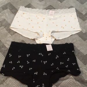 2 Pairs Plus Size Boyshort Underwear